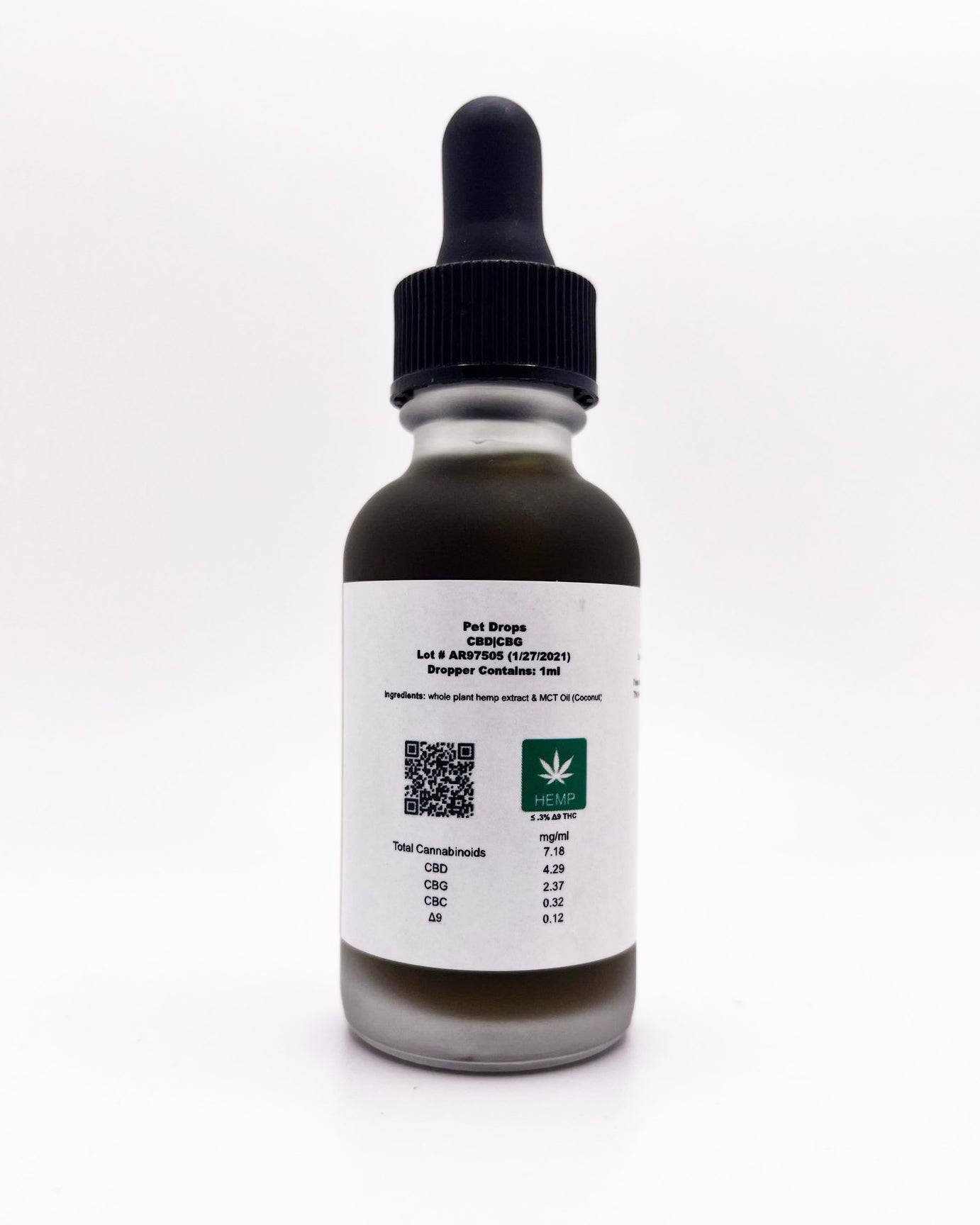 CBD|CBG Rosin Pet Drops - Ouachita Farms