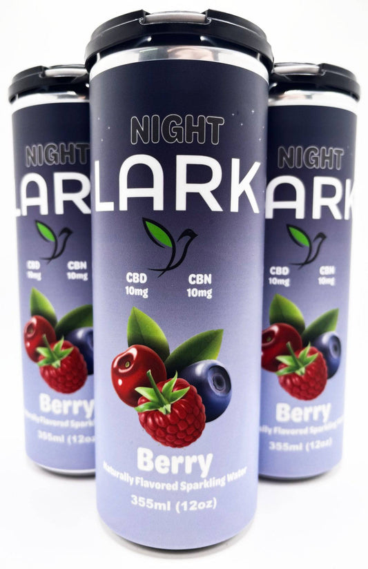 Night Lark 20mg Full Spectrum Seltzer CBN|CBD Berry - Ouachita Farms