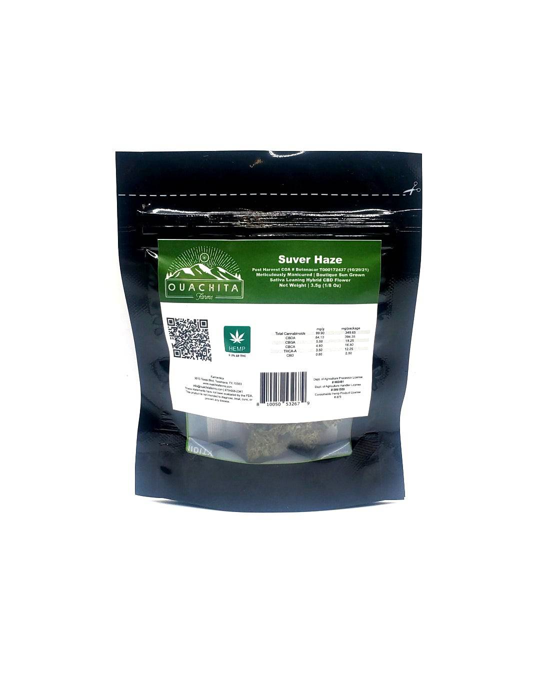 Suver Haze CBD Flower | Sativa Dominant Hybrid - Ouachita Farms