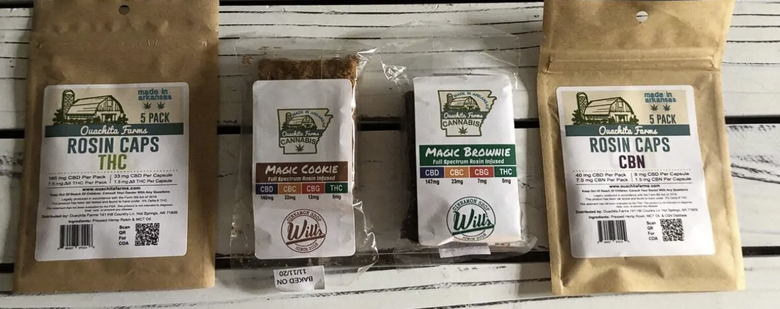 Ouachita Farms Rosin Capsules, Magic Brownie, & Magic Cookie | Review - Slyng