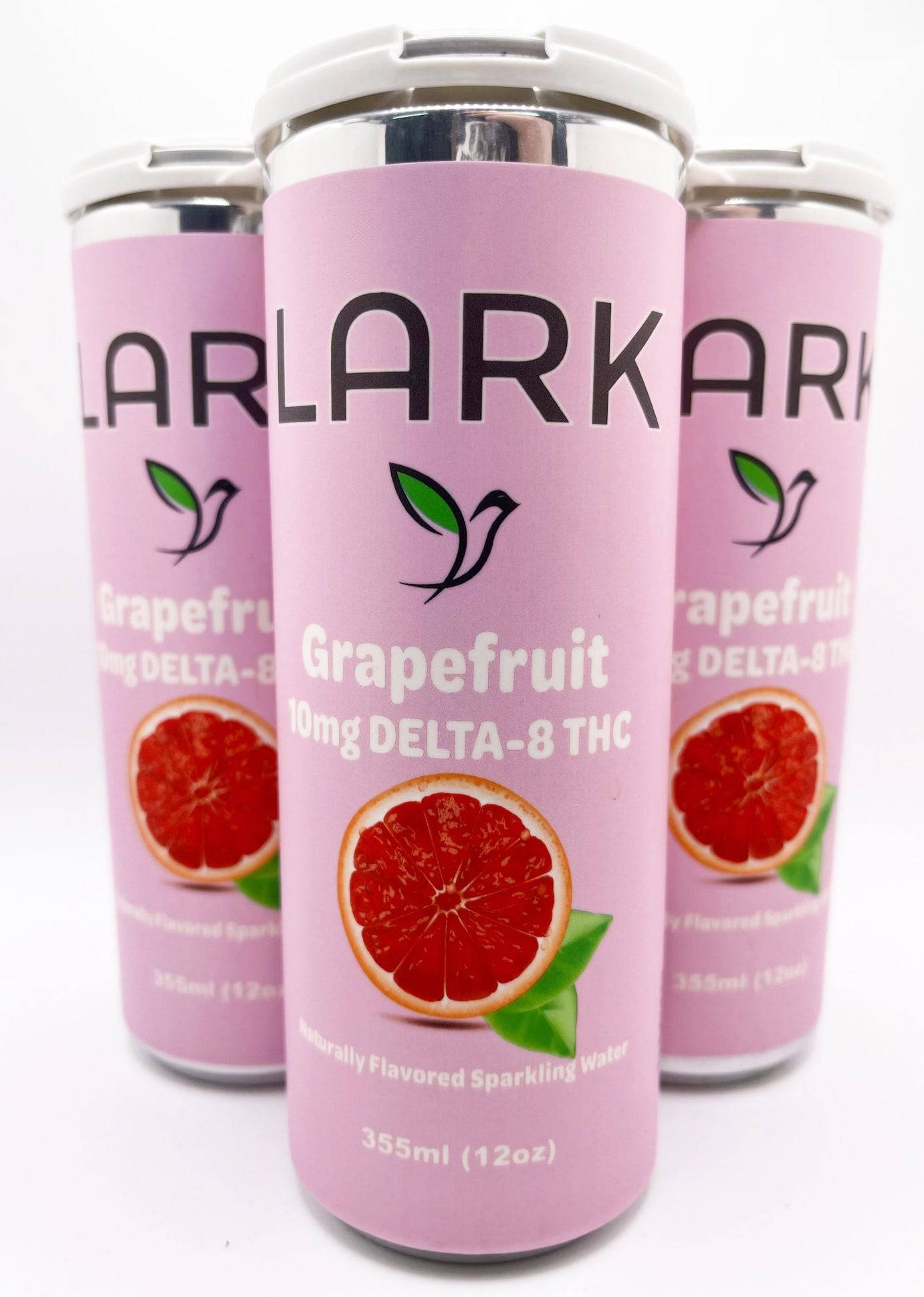 Lark 10mg Δ8 THC Seltzer – Grapefruit - Ouachita Farms