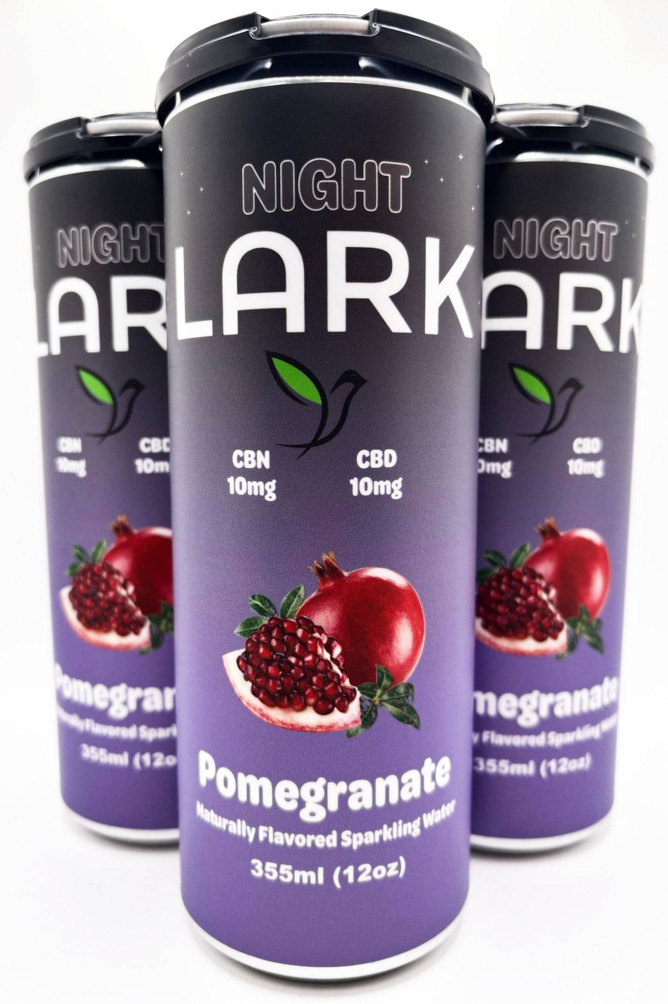 Night Lark 20mg Full Spectrum Seltzer CBN|CBD Pomegranate - Ouachita Farms